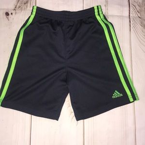 ADIDAS Gray Stripped Boy Shorts Size 6